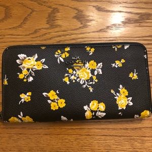 Coach zip around wallet